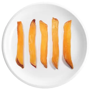 Tiras de Batata-Doce com Casca 100% Desidratadas