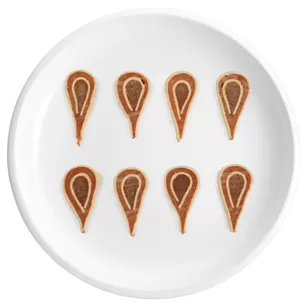 Fatias de Frango e Peixe em Formato de Gota d'Água para Sanduíche