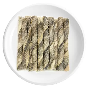 Rolos de Pele de Bacalhau