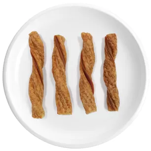 Espirais de Frango sem Couro Cru Sabor Amendoim