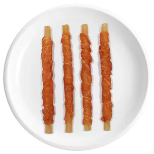 Palitos de frango e bacalhau sem couro cru